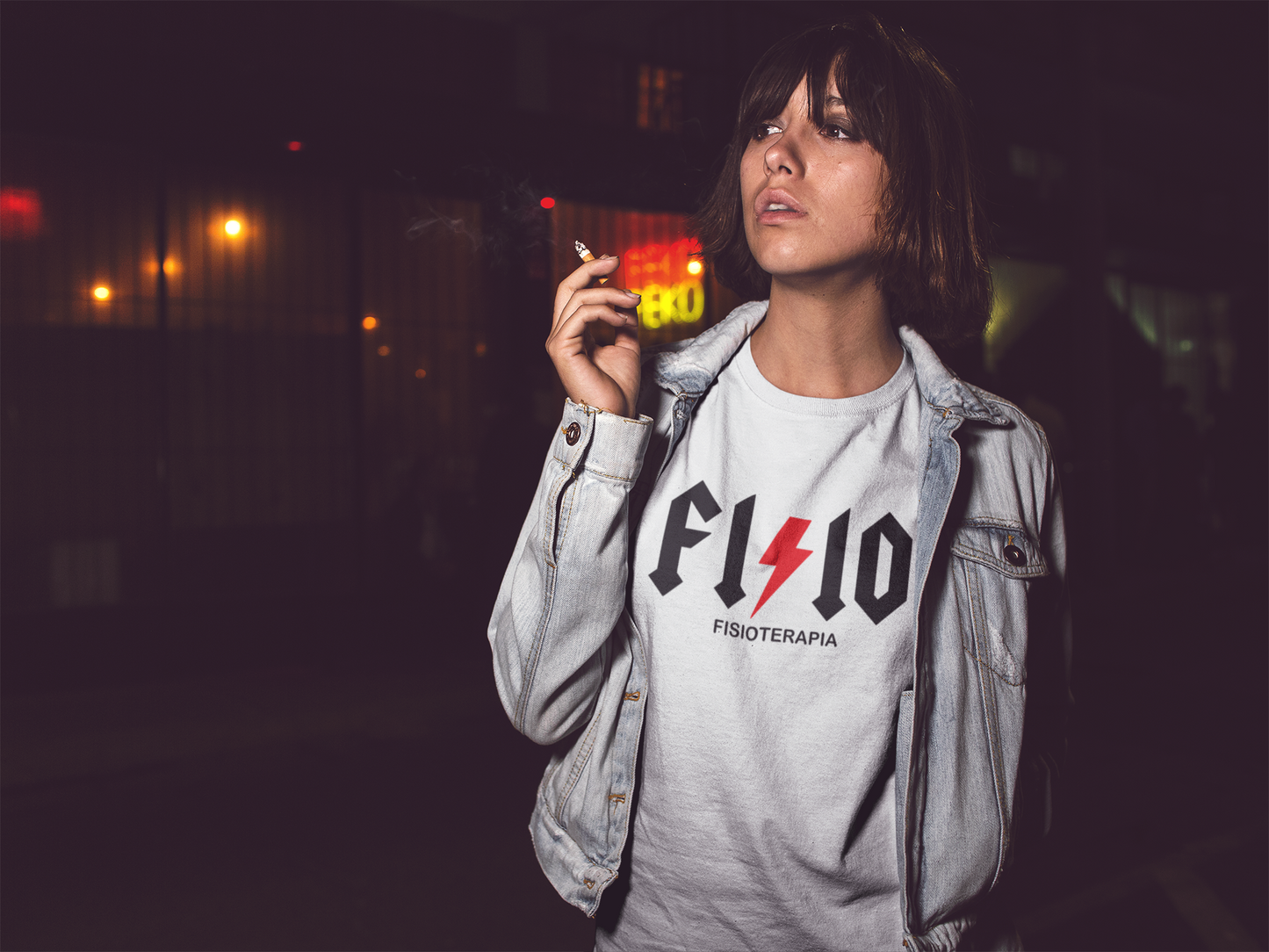 Camiseta Fisioterapia estilo ACDC