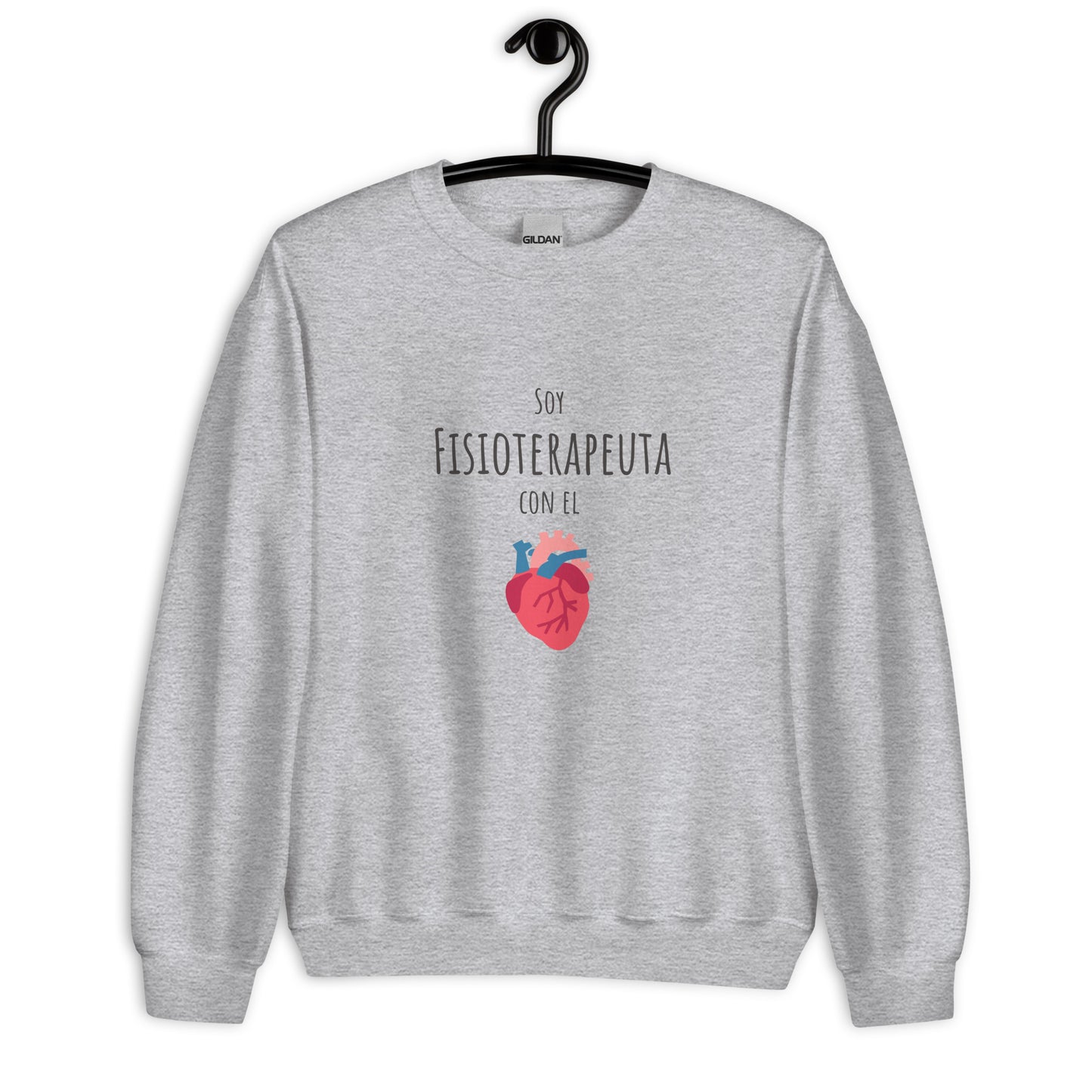 Sudadera regalo para Fisioterapeuta. Corazón Fisioterapia.