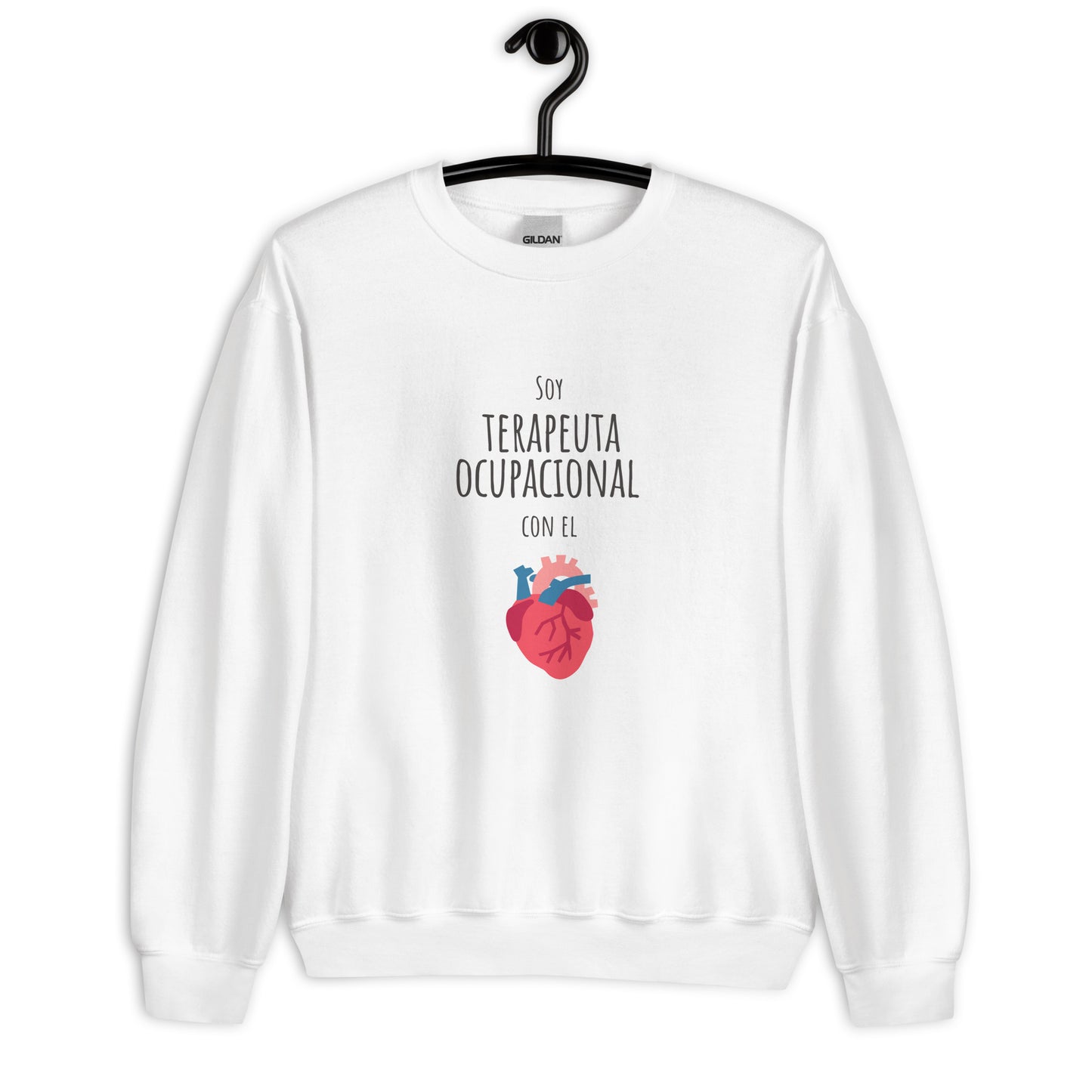 Sudadera Regalo para Terapeuta Ocupacional. Corazón Terapia Ocupacional.