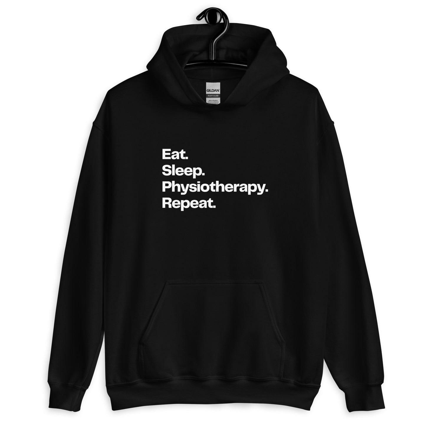 Sudadera oscura eat, sleep, physio