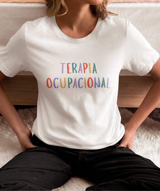 Camiseta colorida Terapia