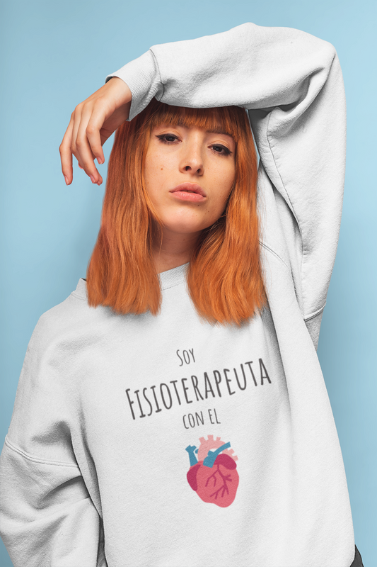 Sudadera regalo para Fisioterapeuta. Corazón Fisioterapia.