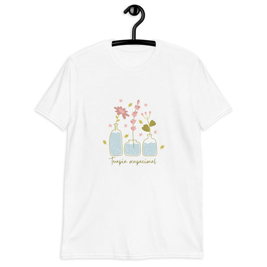 Camiseta diseño flores Terapia