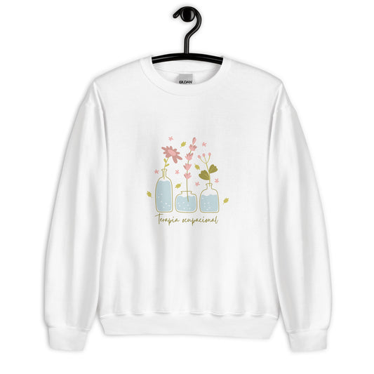 Sudadera flores Terapia Ocupacional